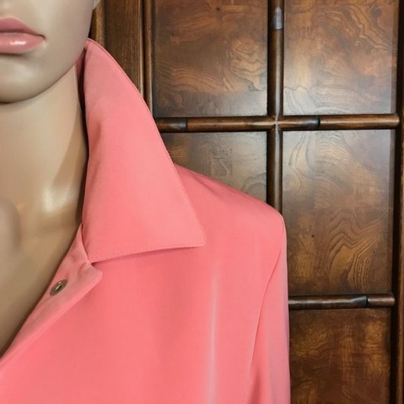 NWOT Anne Klein Snap Front Water Repellant Coat - Picture 6 of 12